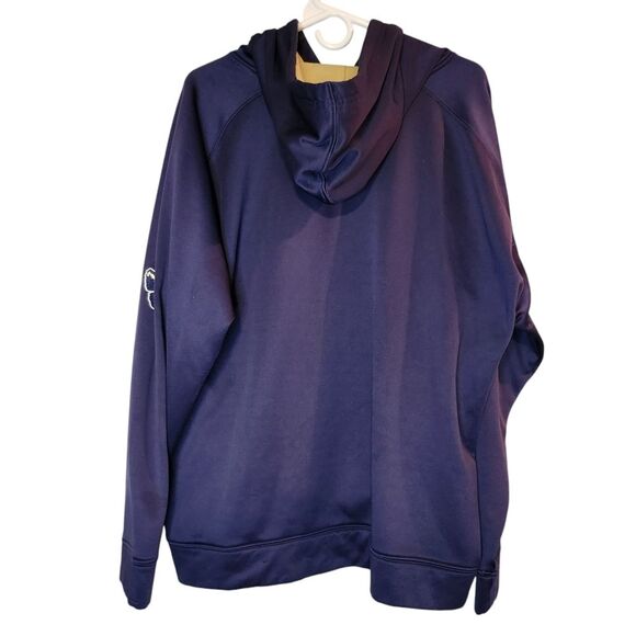 Men's Pitt Panthers Pullover Hoodie XL Navy - Picture 2 of 7